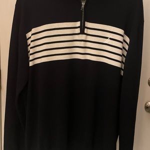 Nautica Men’s XXL Navy Blue and White Sweater